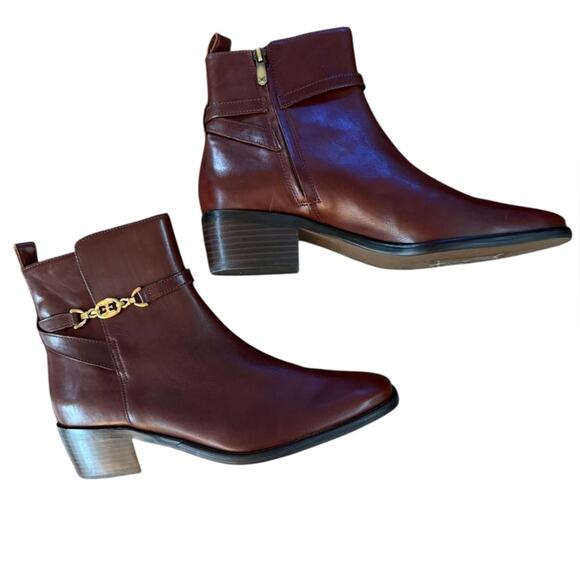 NWOT Sam Edelman Brawley Buckled Ankle Deep Pecan Boots – Sz 9M - Picture 7 of 10